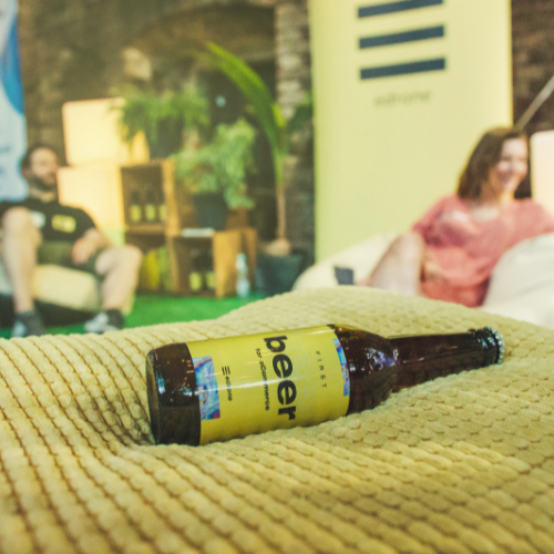 Cerveja da edrone na área do ecommerce de alimentos e bebidas