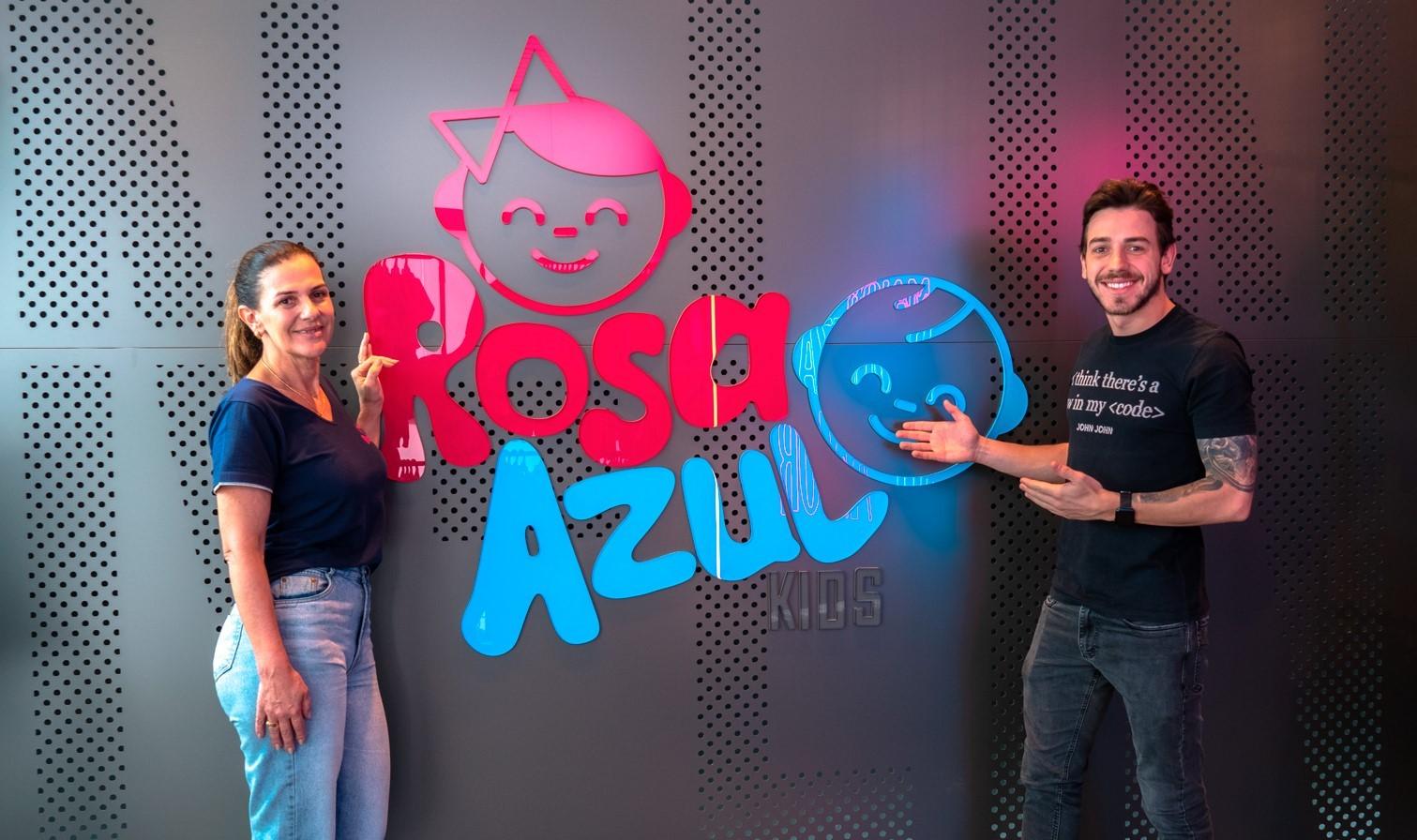 edi e gustavo donos da rosa azul kids, e-commerce de moda infantil e cliente edrone