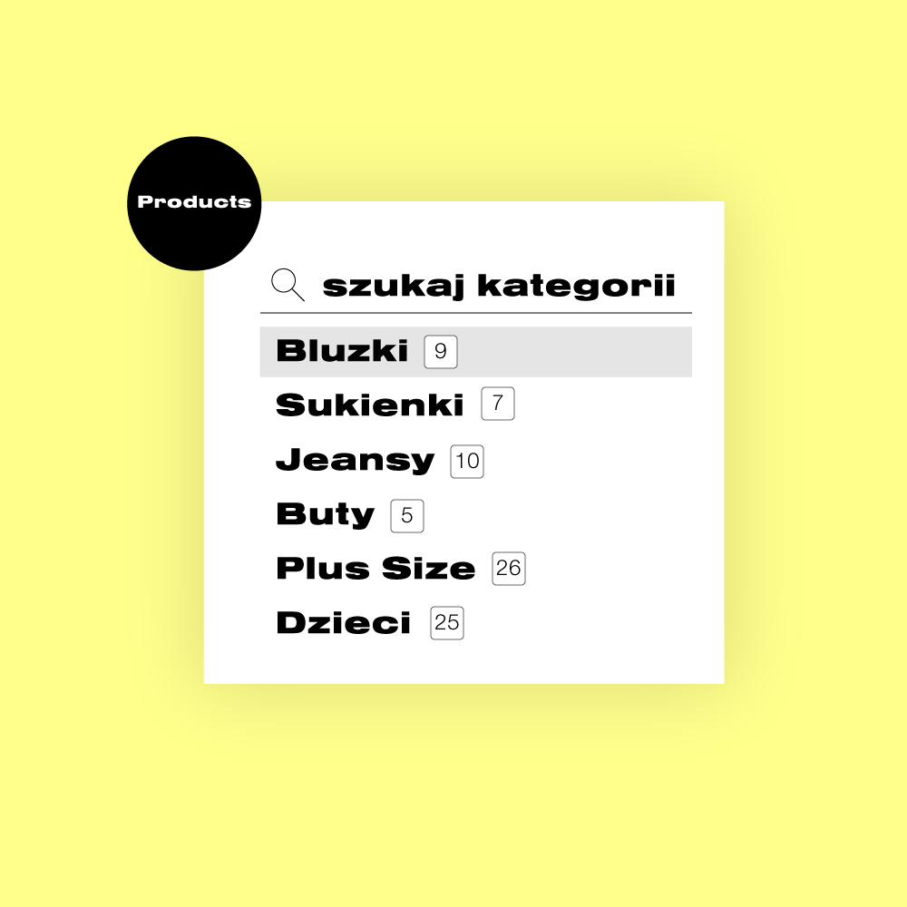 zakładka produkty edrone