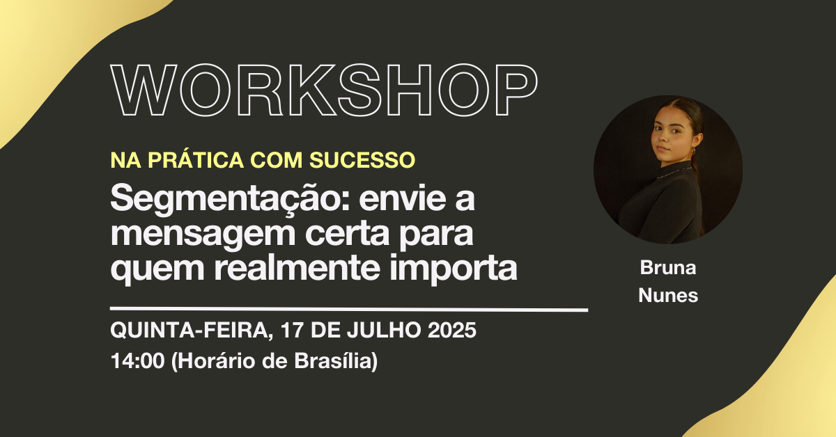 Workshop de segmentação com especialista edrone