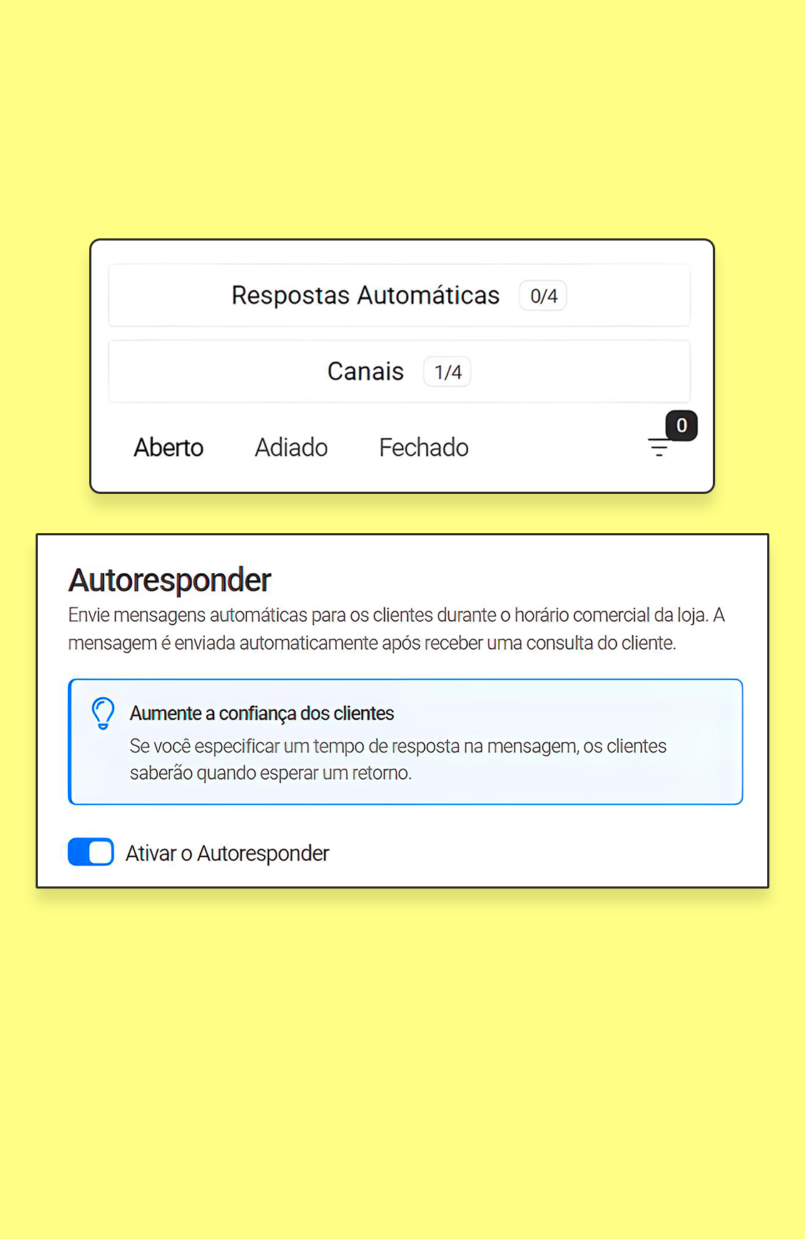 respostas automáticas chat edrone
