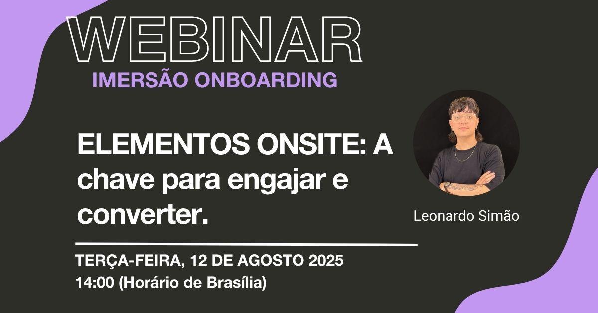 Workshop Imersão Onboarding: elementos onsite