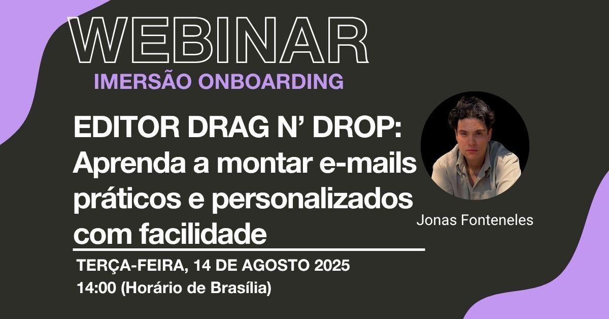 Imersão onboarding: editor drag n drop