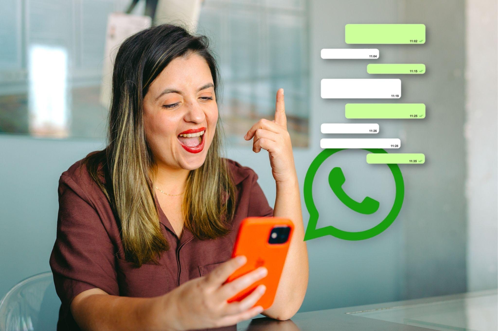 melhor comemora mensagens de whatsapp olhando o celular