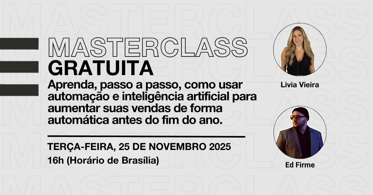 Masterclass Gratuita: Acelere seu e-commerce em 50 minutos
